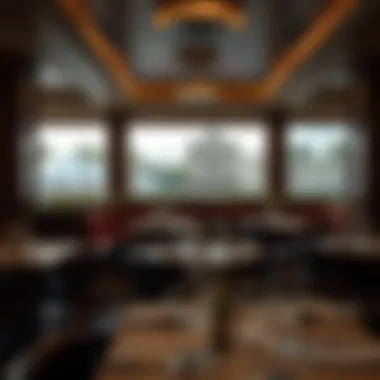 Intimate Dining Space Cozy nook in a fine dining establishment