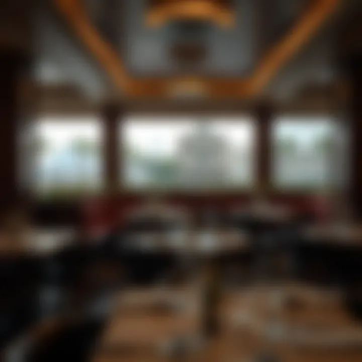 Intimate Dining Space Cozy nook in a fine dining establishment