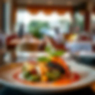 Exquisite Culinary Presentation A beautifully plated dish showcasing culinary artistry