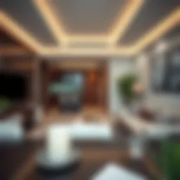 Stylish 1 BHK apartment interior showcasing modern design.