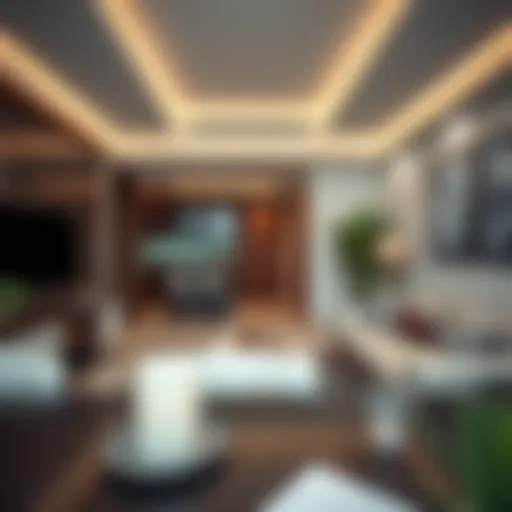 Stylish Interior of a 1 BHK Apartment Stylish 1 BHK apartment interior showcasing modern design.