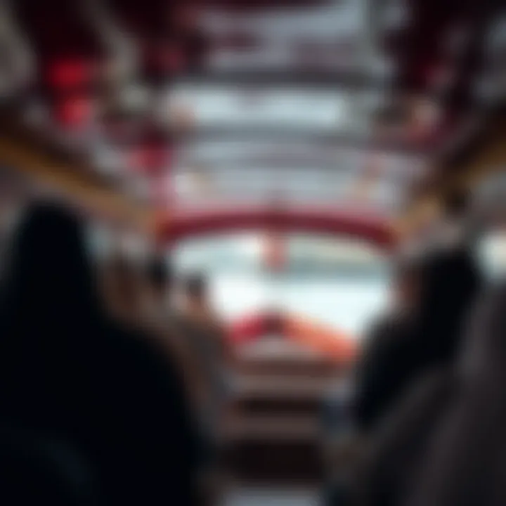 Inside an Abra with Local Passengers Interior of an Abra showcasing local passengers enjoying the ride