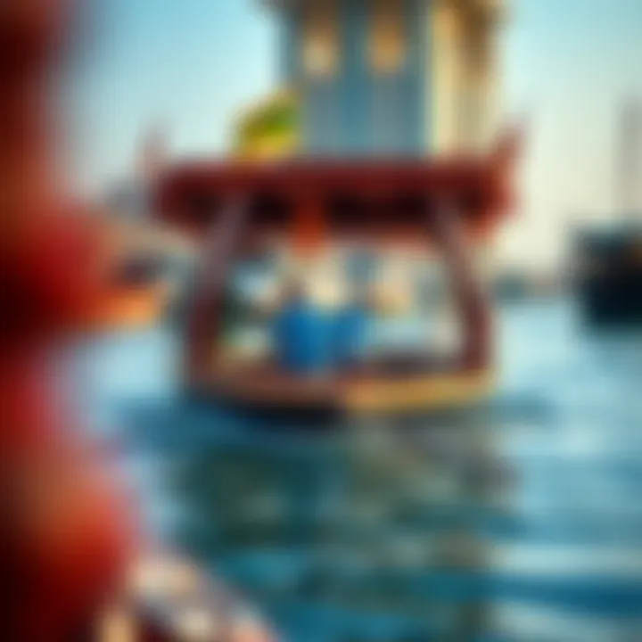 Traditional Abra in Bur Dubai Traditional Abra boat navigating the waters of Bur Dubai