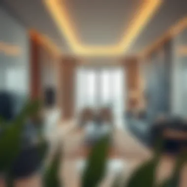 Contemporary living space in ADCP flats