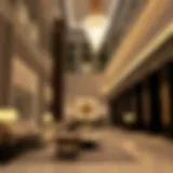 Luxurious yet affordable hotel lobby in Dubai