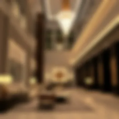 Luxurious yet affordable hotel lobby in Dubai