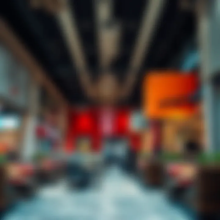 Diverse dining options available at a cost-effective mall