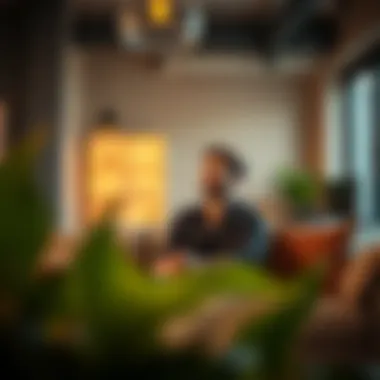 Happy renter enjoying life in a Dubai studio