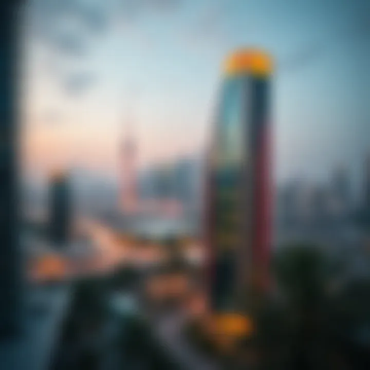 Vibrant surroundings and skyline views from Al Aneeqa Tower