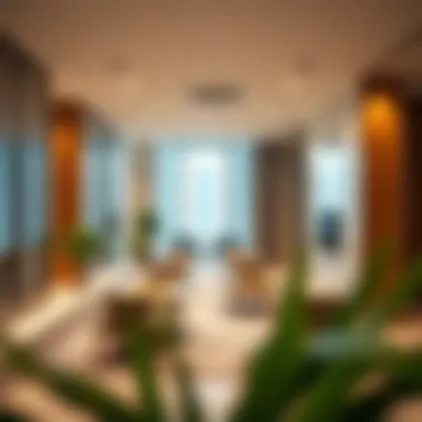 Interior shot of a contemporary office space in Al Barsha Business Point