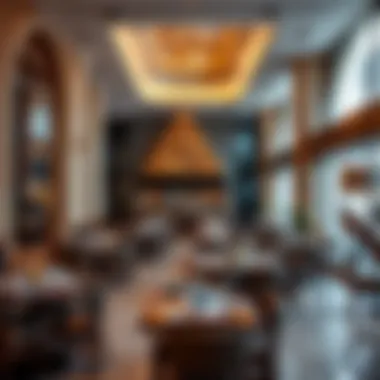 Dining area in Al Qouz Mall featuring diverse culinary options