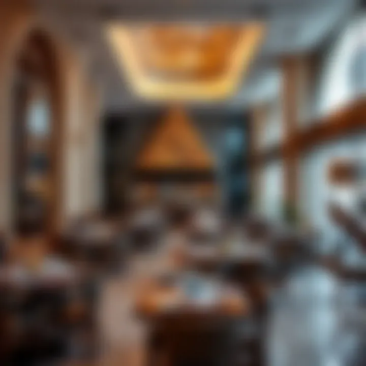 Dining area in Al Qouz Mall featuring diverse culinary options