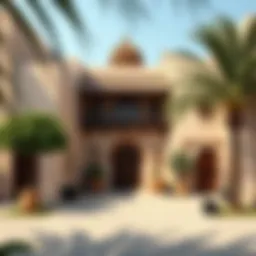 Traditional architecture showcasing the cultural essence of Al Seef Village