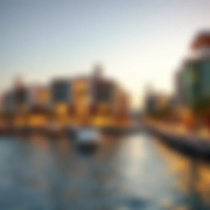 Stunning waterfront view illustrating the blend of modernity and tradition