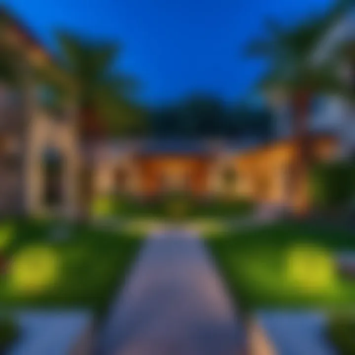 Beautifully landscaped garden area of Alfa Villas