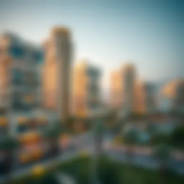 Future development plans for الزاهيه مول represented in a conceptual illustration