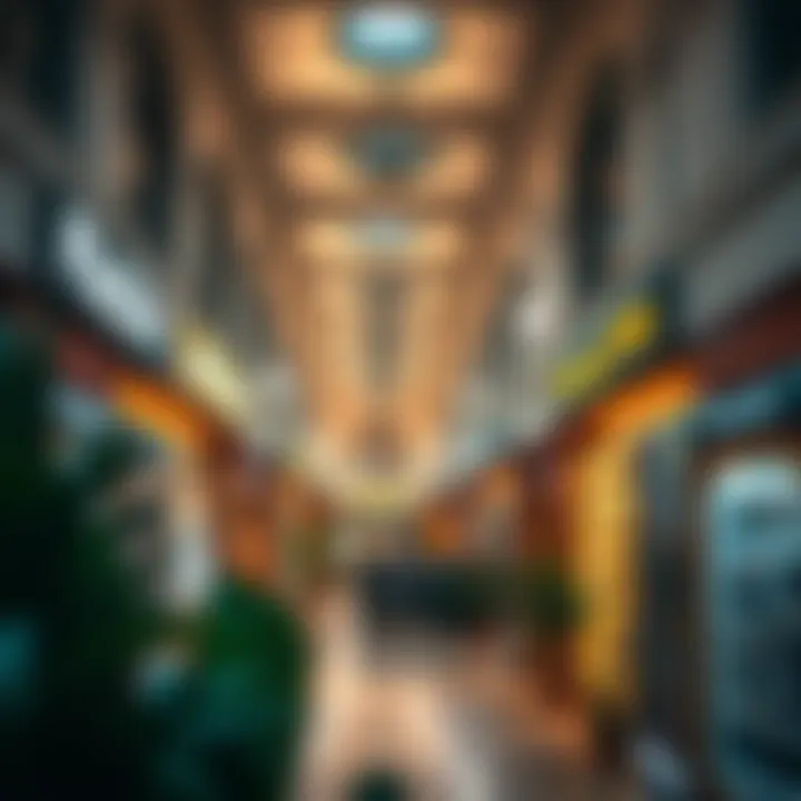 Interior layout of الزاهيه مول highlighting the vibrant retail spaces