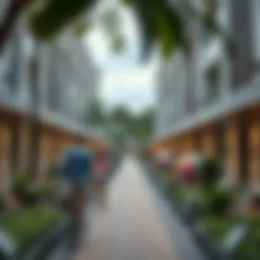 Vibrant community atmosphere surrounding Anantara Residence