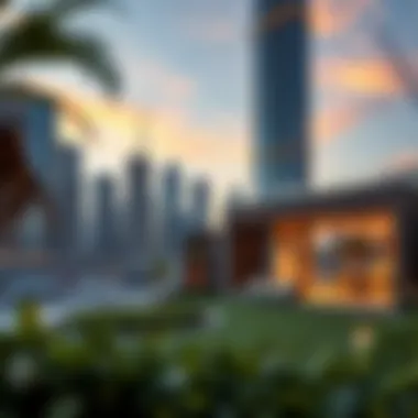 Modern skyline of Dubai showcasing luxury real estate