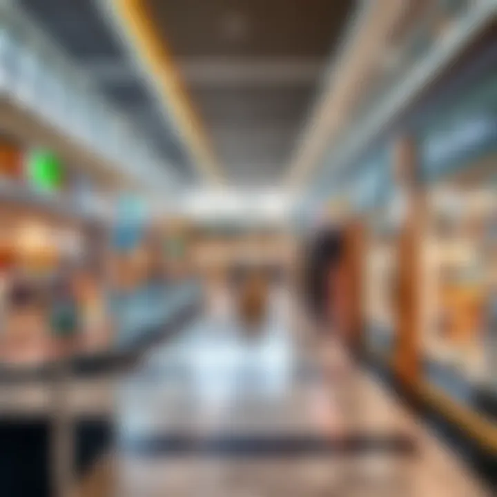 Interior layout of Aswaaq Community Mall highlighting retail variety