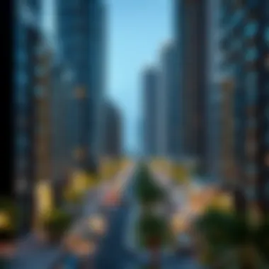 Map of Dubai highlighting popular bachelor neighborhoods