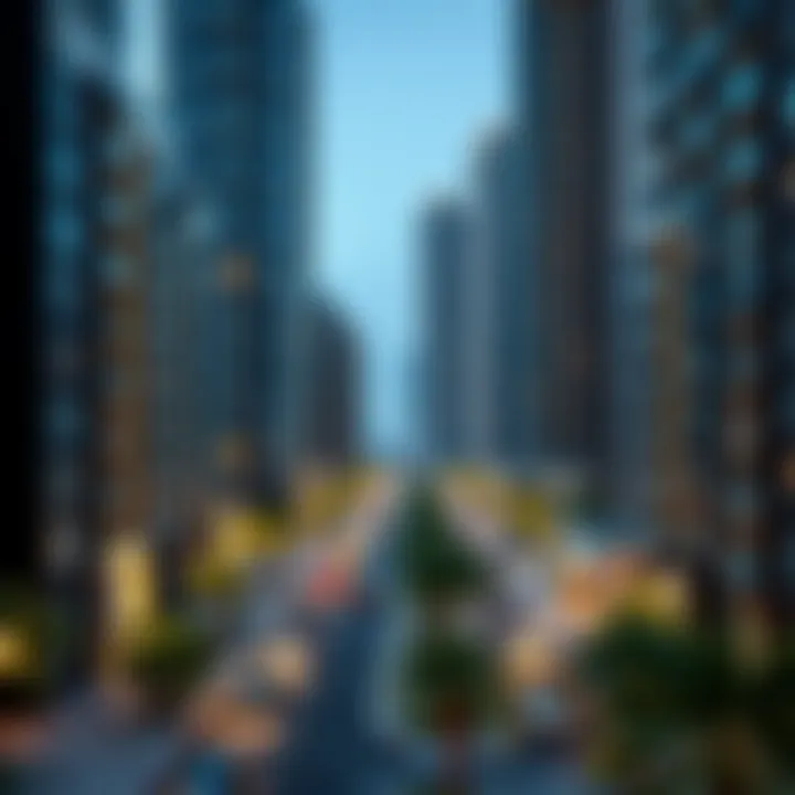 Map of Dubai highlighting popular bachelor neighborhoods