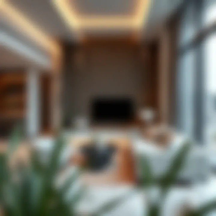 Modern apartment interior design in Dubai