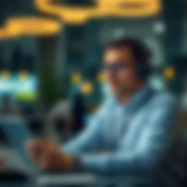 A recruiter utilizing Bayt.com for hiring talent