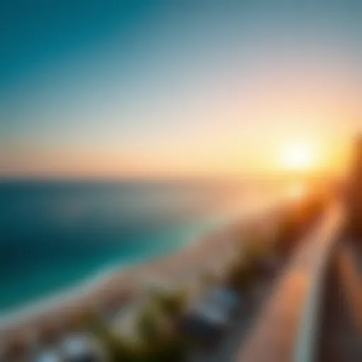 Stunning beachfront view at Beach La Mer