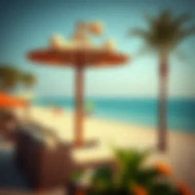 Vibrant beach lifestyle in Dubai