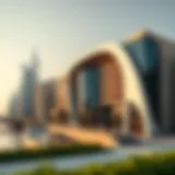 Architectural marvel of Binghatti Riverside showcasing its modern design