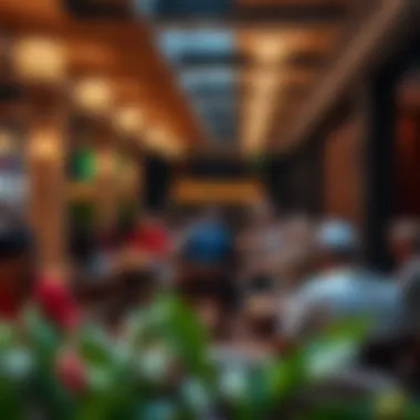 Atmosphere of Community in Dubai Hills A cozy dining area filled with guests enjoying their meals