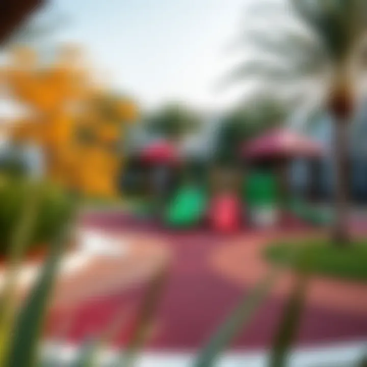 Family-friendly parks and playgrounds in Damac Hills 2