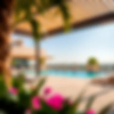 Luxurious amenities in Park Greens, including a swimming pool and recreational areas