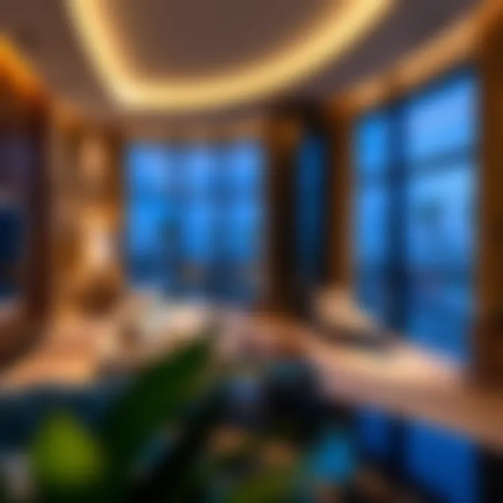 Luxurious interior design elements reflecting contemporary urban living in Damac Smart Heights