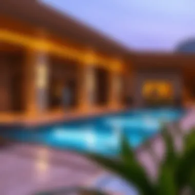 Amenities at Deira Flats Amenities available in Deira flats, including a gym and pool