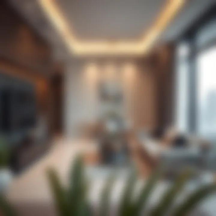 Modern Interior of a Deira Flat Stylish flat interior showcasing modern design in Deira