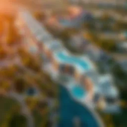 Aerial view of Dubai Hills Elvira showcasing modern architecture and lush surroundings