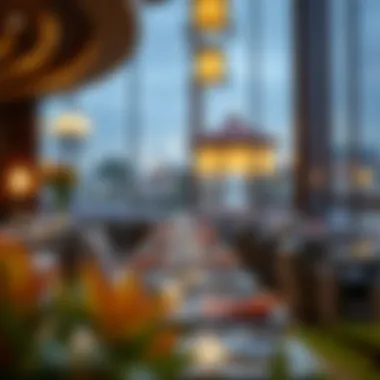 Dining experience showcasing diverse cuisine