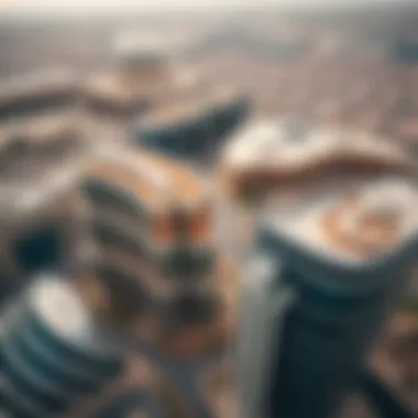 Aerial view of Dubai South showcasing its evolving landscape.