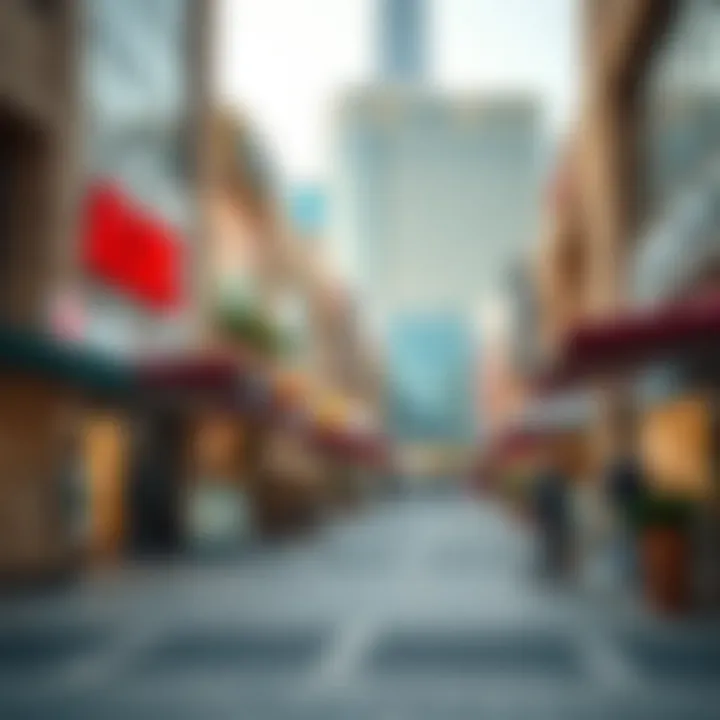 Commercial establishments in Dubai Wharf Jaddaf featuring retail options