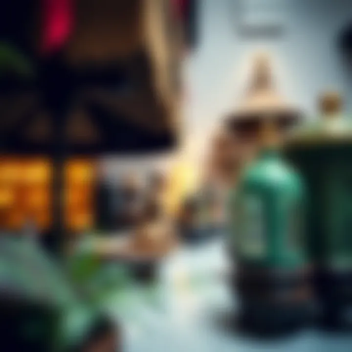 A cultural exhibit displaying traditional arts and crafts in the heart of Dubai.