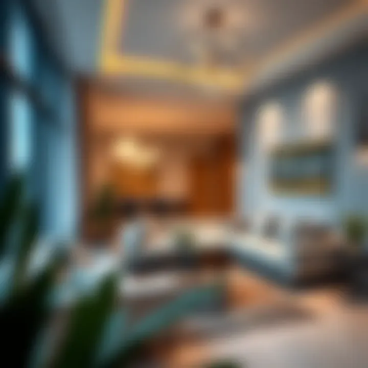 Modern Flat Interiors in Al Nahda Modern flat interiors showcasing stylish living spaces