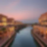 Panoramic view of Golf Creek's architectural design