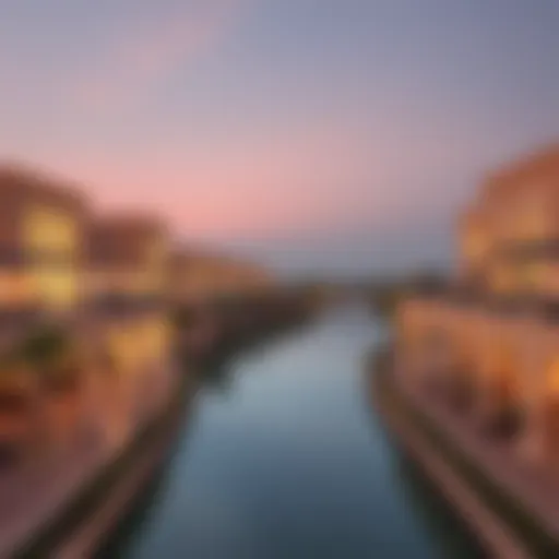 Panoramic view of Golf Creek's architectural design