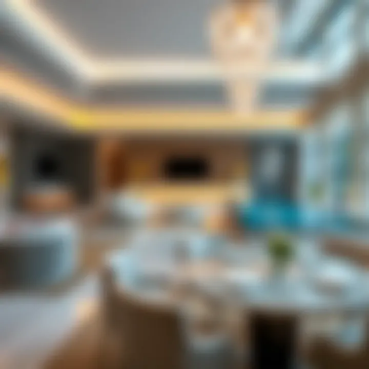 Interior layout of Hessa Building highlighting modern amenities