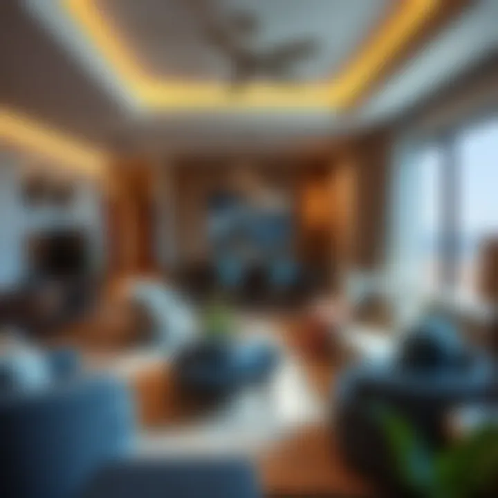 Cozy living space in a holiday apartment