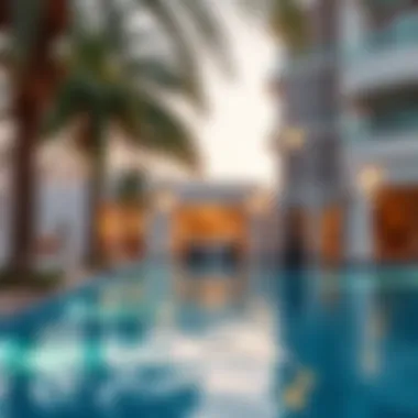 Attractive outdoor pool area of a holiday rental