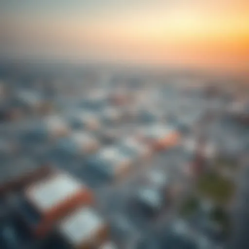 Aerial view of Industrial Area 13 showcasing its vast commercial spaces