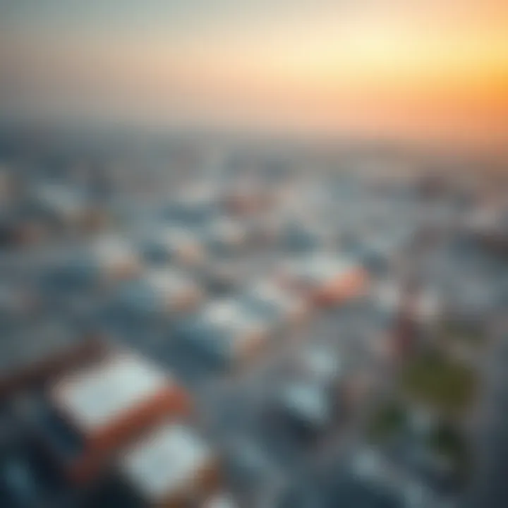 Aerial view of Industrial Area 13 showcasing its vast commercial spaces